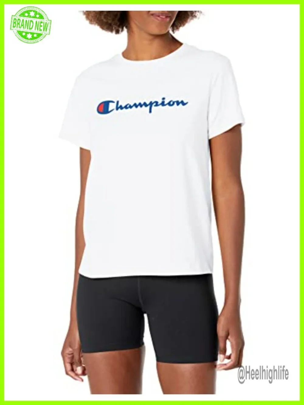 Champion Womens Standard Fit Graphic T-Shirt Crew Neck Short Sleeve Casual
